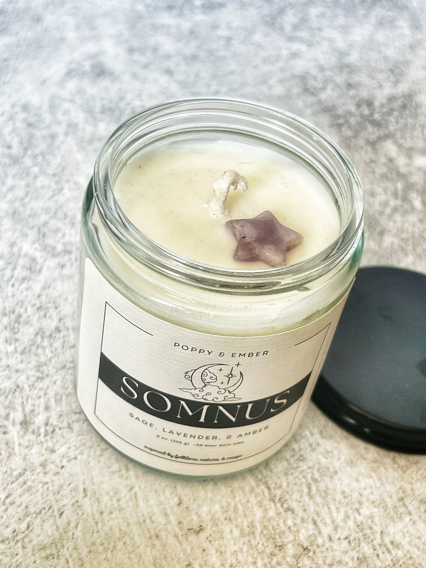 Somnus Crystal Candle