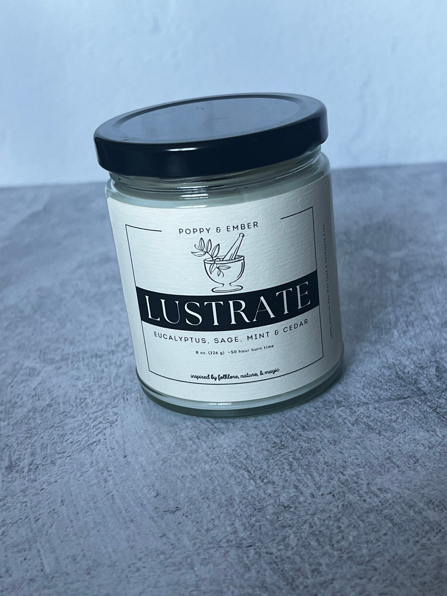 Lustrate Crystal Candle