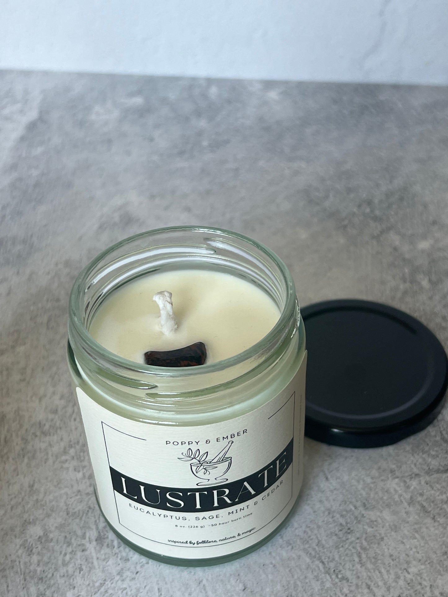 Lustrate Crystal Candle