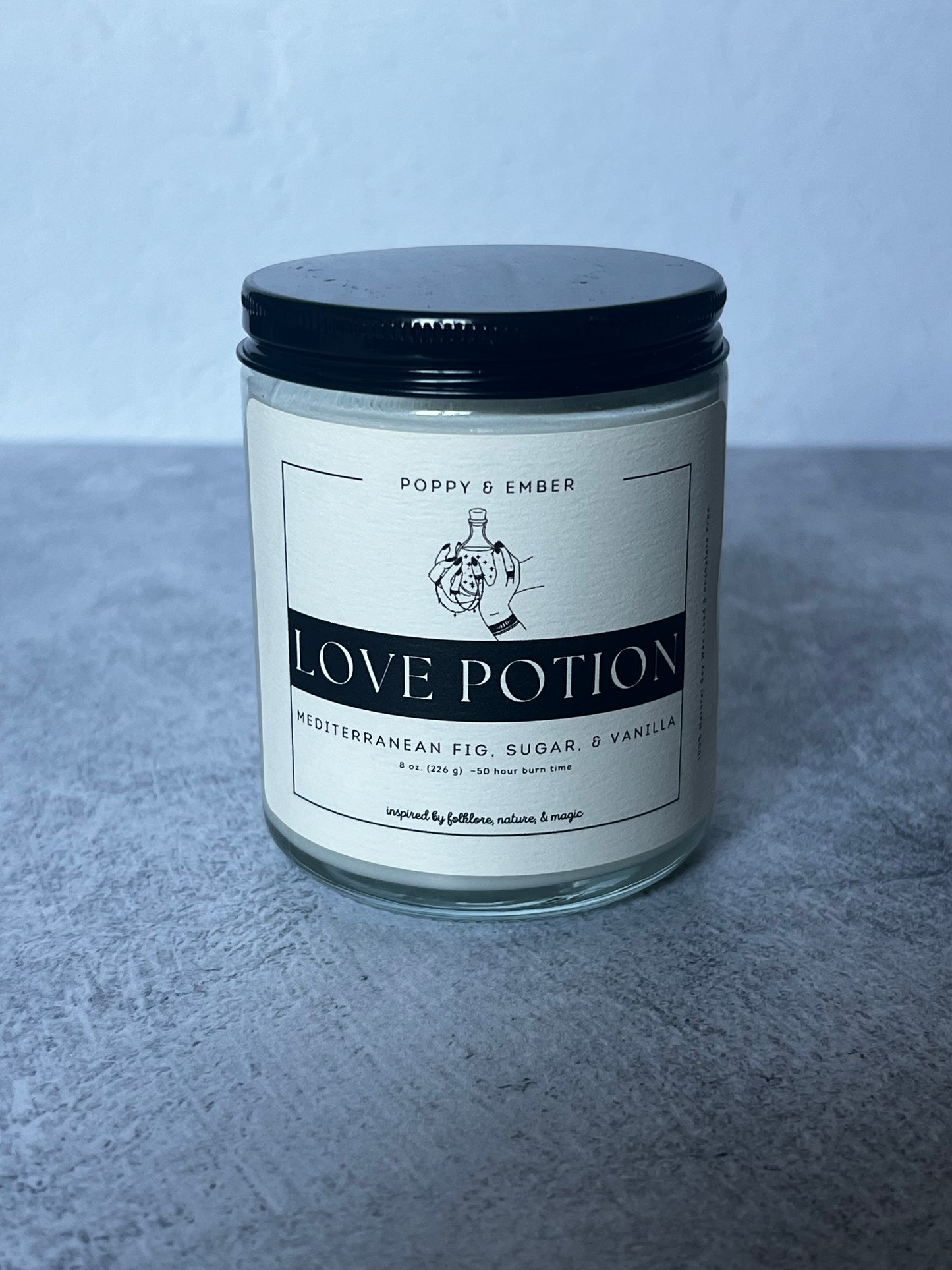 Love Potion Crystal Candle