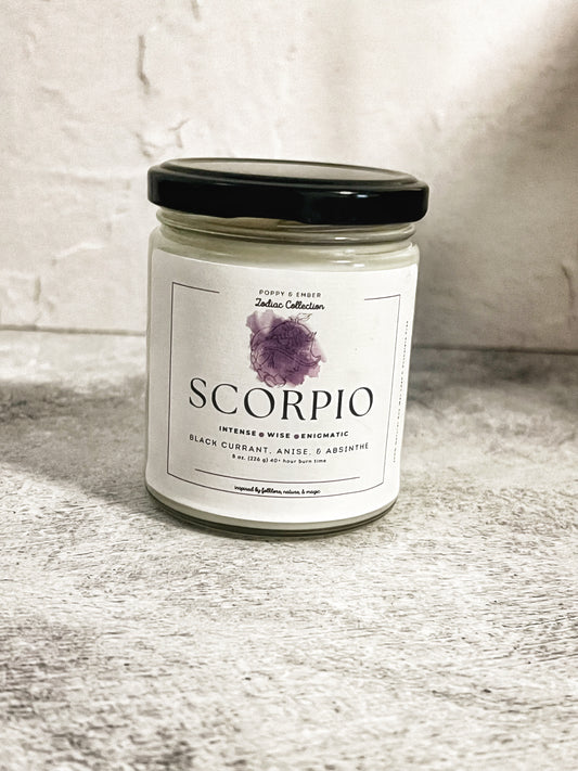 Scorpio Zodiac Candle